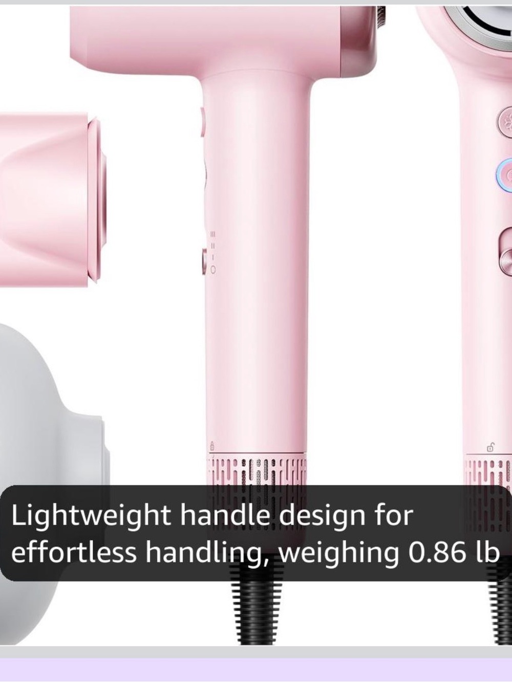Pink Light weight hair talk Hair Dryer - Sleek Compact Design
